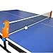 KEVENZ 1-Pack Table Tennis Net, Retractable Ping Pong Net and Post with PVC Storage Bag(Orange)
