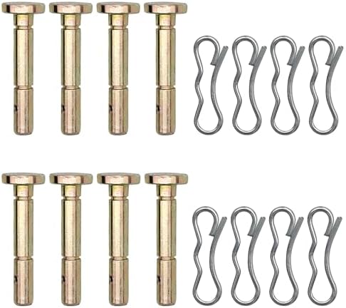 YGQ 738-04124A Shear Pins Cotter Pins kit 714-04040 .25" X 1.50" Compatible with MTD Cub Cadet Troy-Bilt Craftsman Two-Stage 2X 3X Snow Thrower Blower