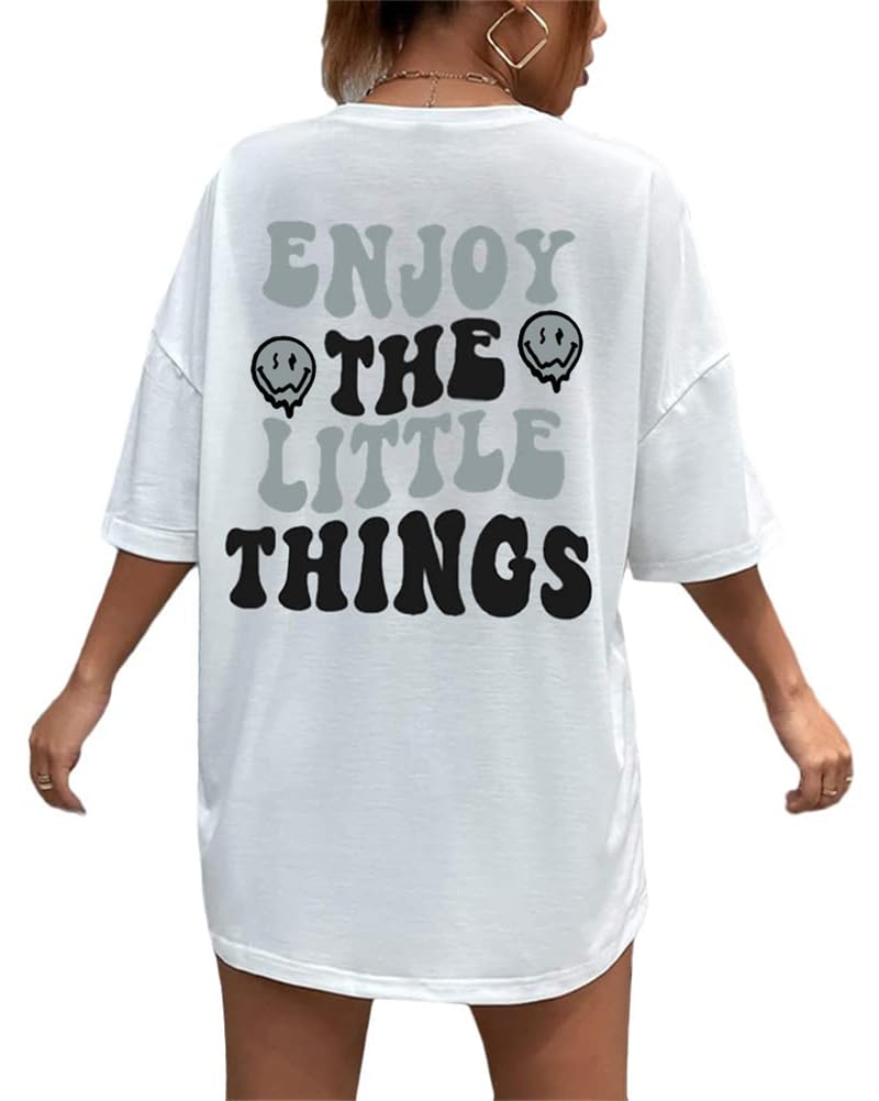 Tomwell T-Shirt Donna Estivi Vintage 3D Stampa del Sole T