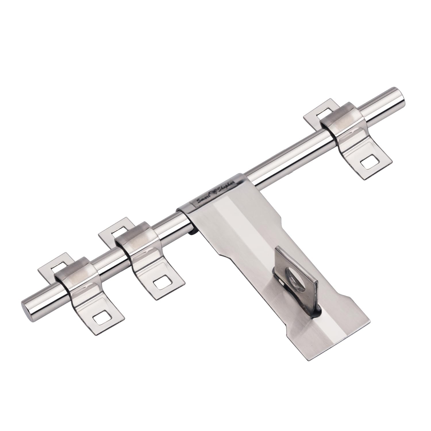 Smart Shophar Door Aldrop Latch Stainless Steel Rider Aldrop Silver/Reliable Performance/Convenient and Easy Setup/Suitable for Doors and Gates Stainless Steel Silver Finish 08 Inch Pack of 4 — Amazon image 3