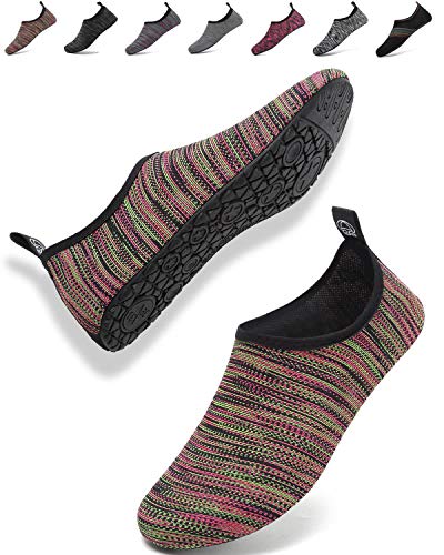 Aqua Shoes Escarpines Hombres Mujer Niños Zapatos de Agua Zapatillas Ligeros de Secado Rápido para Swim Beach Surf Yoga