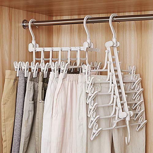 Redmoon Clothes Storage Storage Bag Box &Telescopic Folding Drying Clothes Trousers Pants Hanger
