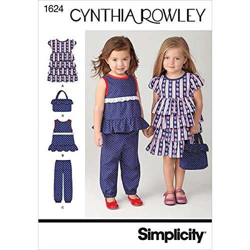 SimplicitySimplicity Sewing Pattern 1624: Toddlers' Sportswear Cynthia Rowley Collection, Size A
