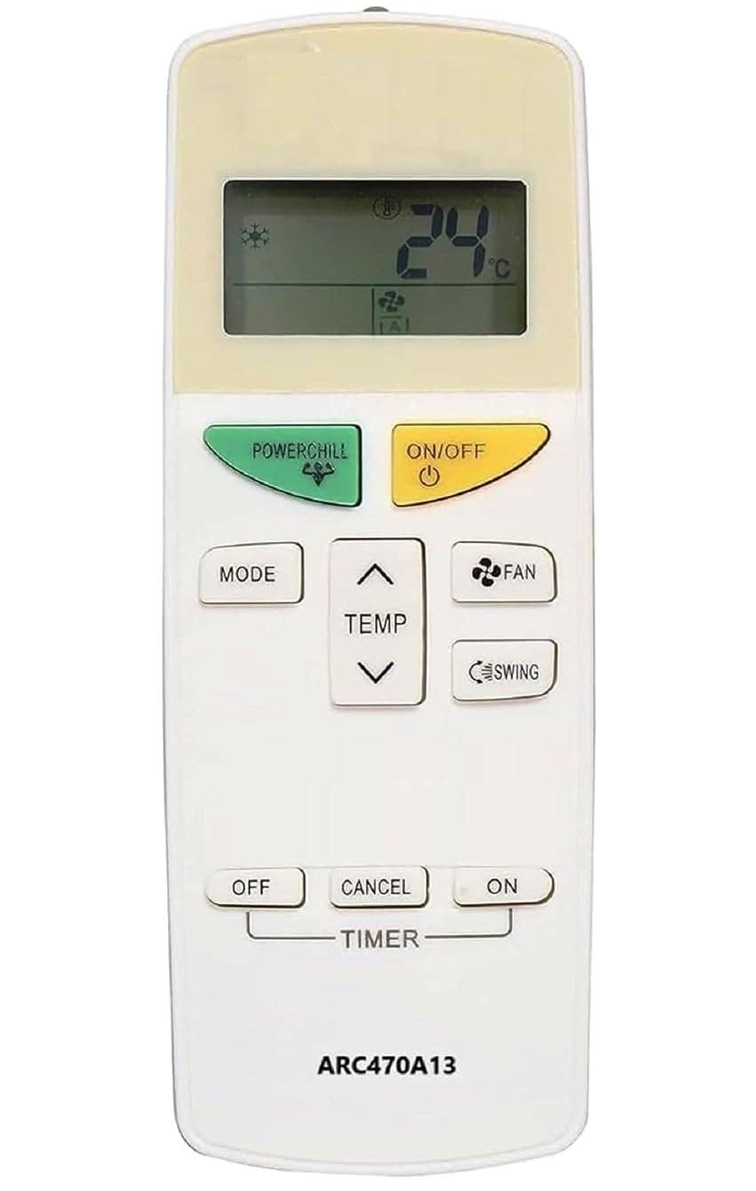 VNQ AC Remote Compatible Daikin Ac Remote ARC470A13