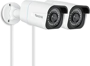 REOLINK 4K/8MP Security Bullet PoE IP Camera,Surveillance Outdoor Indoor,Human/Vehicle/Pet Detection,100ft IR Night Vision,Work with Smart Home,Up to 256GB microSD Card,RLC-810A(Pack of 2) asin的图片