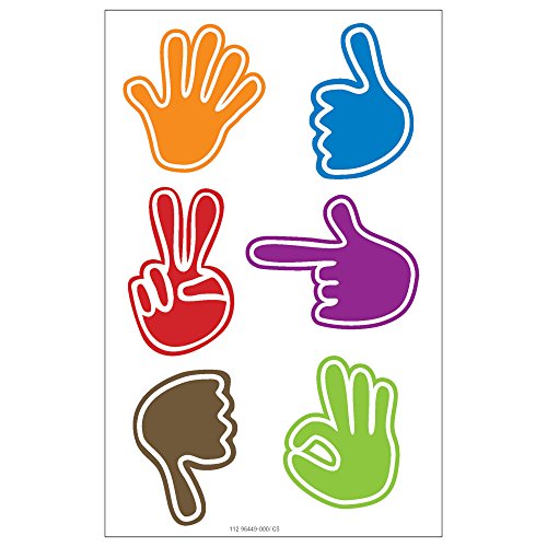 Preisvergleich Produktbild Etiketten Hände FSC 3 Bogen selbstklebend