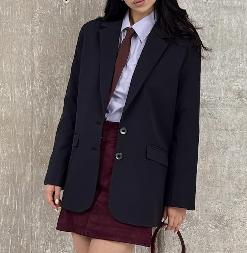Womens Casual Blazers for Work Long Sleeve Jackets Boyfriend Blazer for Women Business Office Lightweight Jacket4