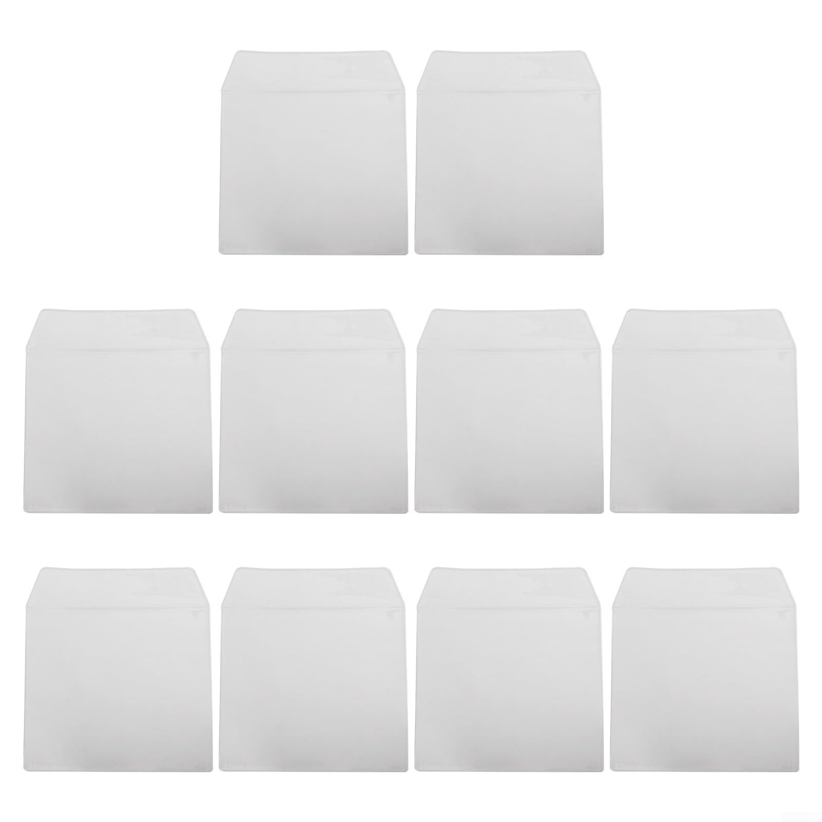 Custodia protettiva per dischi in vinile da 30,5 cm, 25,4 cm, 17,8 cm, in PVC trasparente, per proteggere album LP da polvere, graffi e usura (17,8 cm)