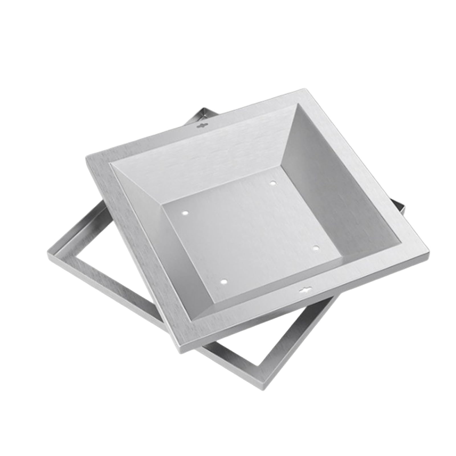 Couvercle de fosse septique carré invisible vert robuste avec trou de drainage