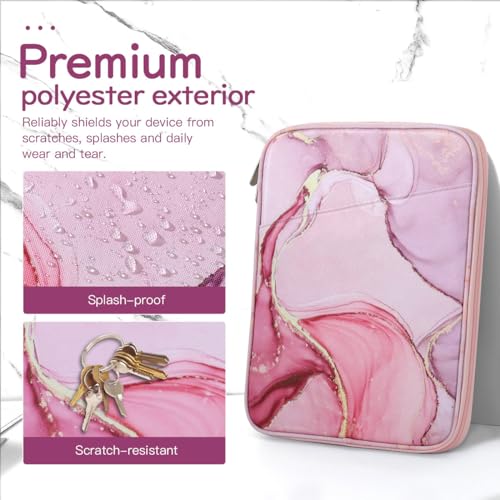 Image of Dadanism 13Inch Tablet Sleeve Bag Carrying Case for iPad Pro 13 inch M5 /M4 2025 /2024, iPad Air 13 inch M4 /M3 2026 /2025, iPad Pro 12.9 inch, Galaxy Tab S10+ /S9 FE+ /S9+ 12.4 inch, Remarkable Paper Pro 11.8 inch,Cloudy Pink