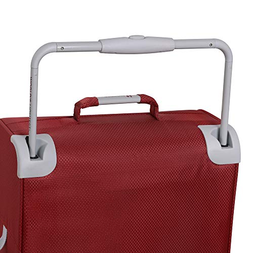 it luggage World's Lightest New York Softside 8 Wheel Spinner, Raven With Vapor Blue Trim, Checked-X-Large 32-Inch - Thumbnail 5