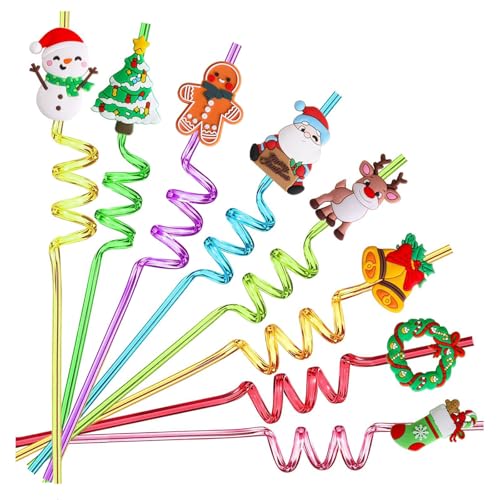 24 pitillos navideños decorativos con 2 cepillos de limpieza