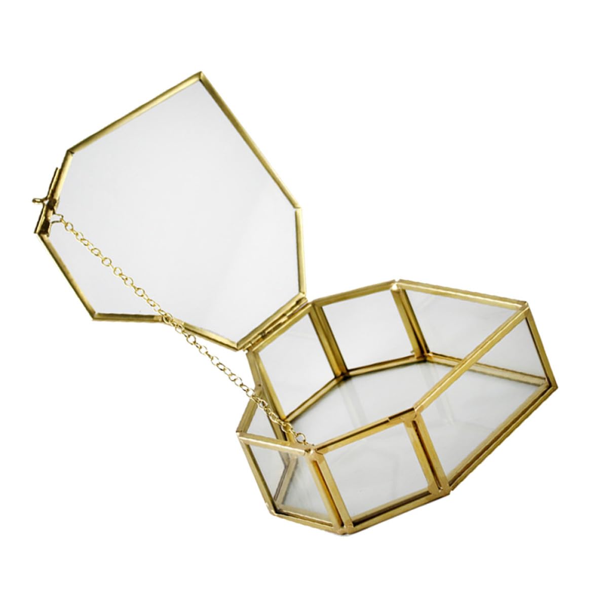 Boîte à bijoux en verre facile à nettoyer pour mariage