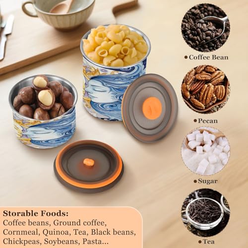 Contenedor de Café Hermético de Acero Inoxidable 500ml miniatura 5