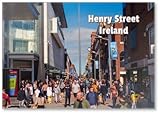 , Irland - : Crowded with People Henry Street on A Warm Sunny Day Beliebtes Einkaufsviertel mit vielen Geschäften, Pubs und Fast Food Joints, Kühlschrankmagnet