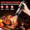 Electric Salt and Pepper Grinder Set Automatic Battery Pepper Mill Shakers Adjustable Coarseness Upgraded Larger Capacity with Led Home and Kitchen Appliances for New House Warming Gifts #2