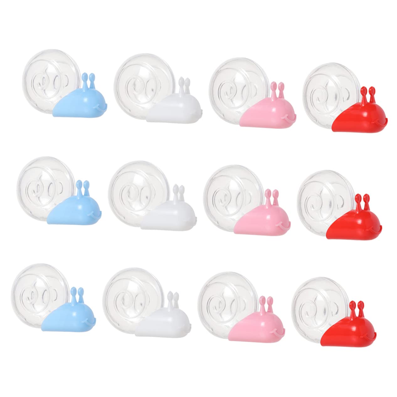 Beavorty 12pcs Adorable Snail Candy Storage Boxes Creative Wrapping Case for Treats for Parties Colors Fun and Practical Candy Containers