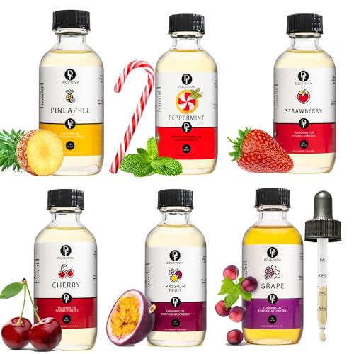 Dolce Flav Lip Gloss Flavoring Oils, 2 Oz Bottles, Pack of 6