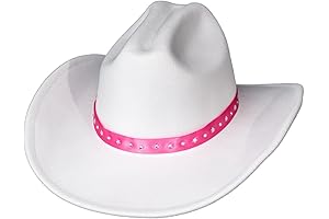 Cowgirl Hat White with Rhinestone Star