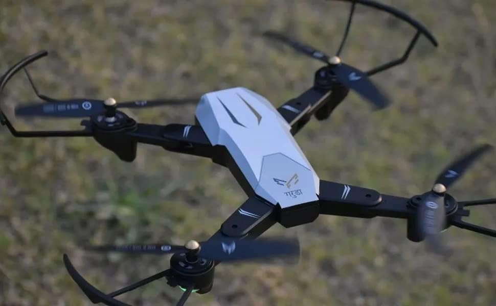 Image of Believers Group Garuda Drone Camera 4k 1080p 120, Fodable Remote Control Garuda Drone, Wifi Hd 1080p + 720 P Fpv Dual Camera, Box Version, Position Locking Drone (White Garuda)