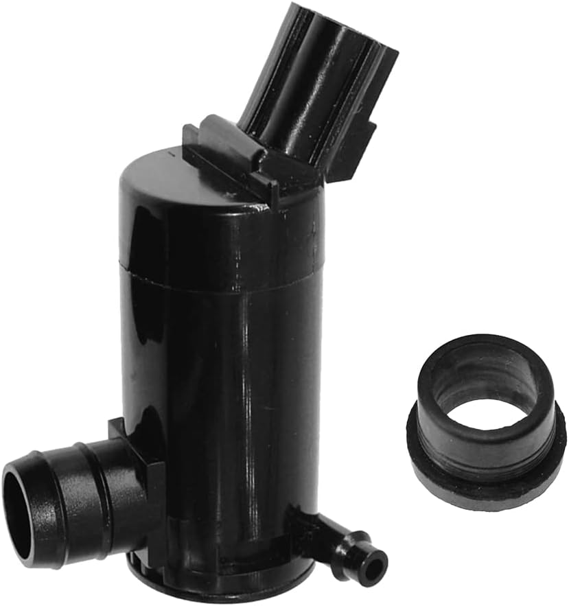 A ABIGAIL Windshield Washer Pump w/Grommet Replacement for Ford Escape, Focus, F150, F350, Mazda B2300, B2500 Mercury Monterey, Mariner Replaces OEM 7R33-17664-DA, 7L8Z-17664-A, F6SZ-17664-A