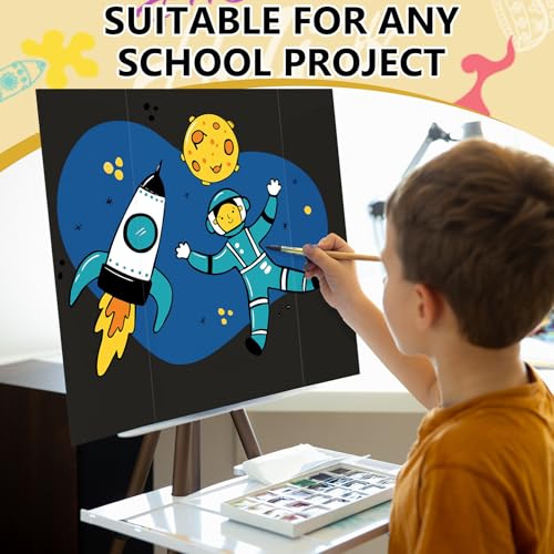 Image of HAUTOCO 4 Pcs Medium Trifold Poster Board 26'' x 15.74'' Project Boards