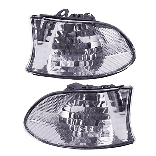 ciciTree 1 Pair Clear Front Corner Turn Signal Clear Lamp Light Housing fit for BMW 7 Series E38 LCI Facelift 1999-2001