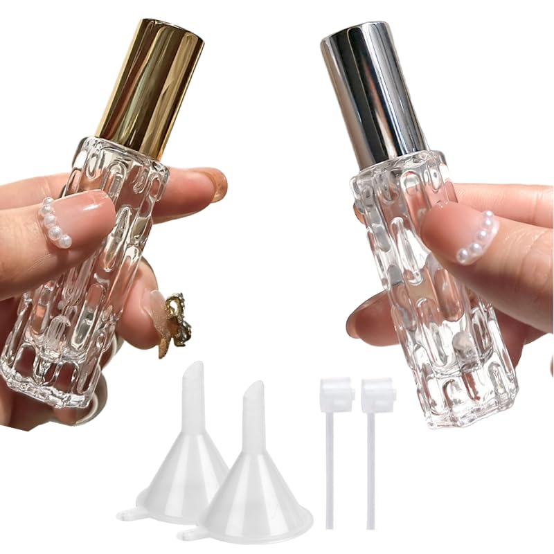 Amazon.co.jp: LAC NA 香水アトマイザー ゴールド・シルバー 10ml 詰