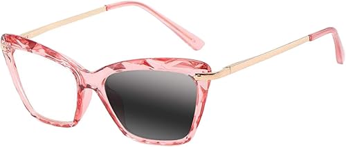 Miniatura 9 de SightPerk Gafas de lectura progresivas multifocales de ojo de gato para mujer, transición, fotocromáticas, anti-UV