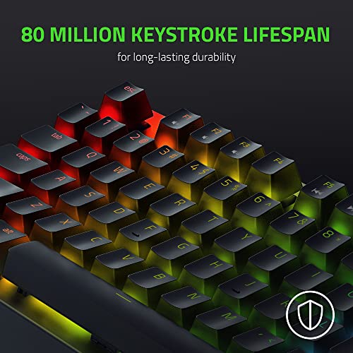 Image of Razer Black Widow V3 Tenkeyless Mechanical Gaming Keyboard Switches - Chroma RGB Lighting - Compact Form Factor - Programmable Macro Functionality - USB Passthrough