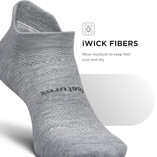 Image of Feetures High Performance Max Cushion Ankle Sock - Tab Socks for Women & Men with Heel Tab