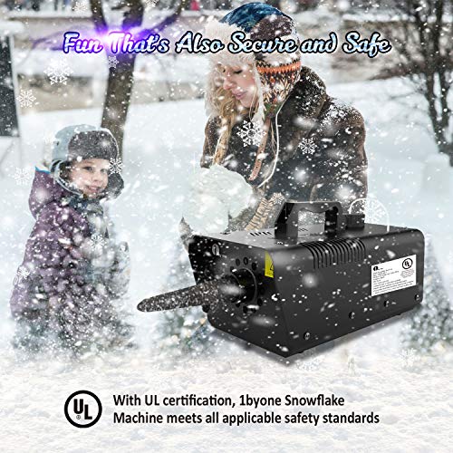 1byone 650w snow machine wired remote control great machine for kids parties parades