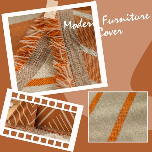 VClife-Boho-Couch-Cover-for-2-Cushion-Couch-Sofa-Thick-Chenille-Sofa-Cover-Pumpkin-Herringbone-Sofa-Couch-Cover-for-Dog-Anti-Slip-Chenille-Sofa-Slipcover-Loveseat-Cover-Washable-Furniture-Protector VClife Boho Couch Cover for 2 Cushion Couch Sofa Thick Chenille Sofa Cover Pumpkin Herringbone Sofa Couch Cover for Dog Anti Slip Chenille Sofa Slipcover Loveseat Cover Washable Furniture Protector