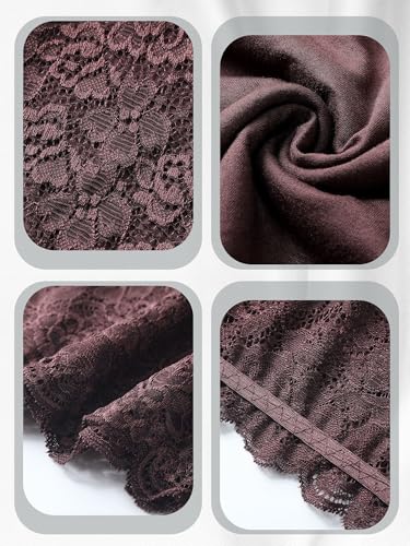 Image of Geyoga 6 Pieces Floral Lace Bralette Bandeau Bra for Women Girl Seamless Strapless Stretchy Tube Top