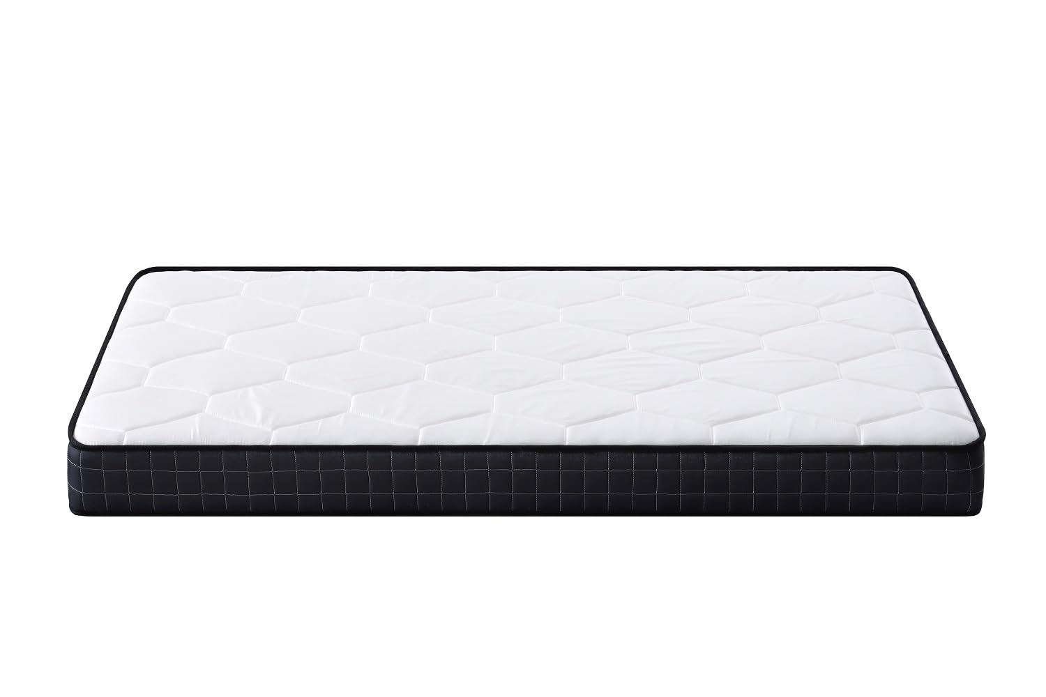 Ensemble Sommier et Matelas 90x190CM Epaisseur 14CM avec Couette Oreiller,Cadre de Lit Tete Metal,2 Colis,Assemblage Requis (90x190CM)