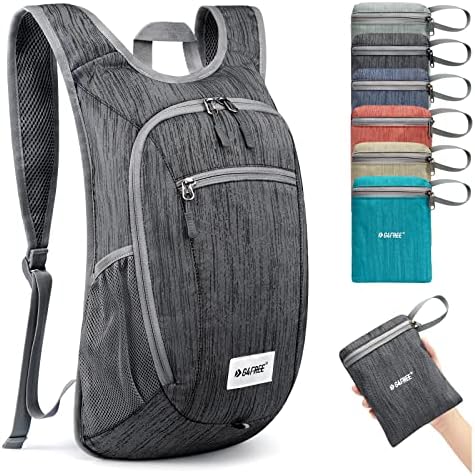 G4Free 10L Hiking Backpack Lightweight Packable Hiking Daypack Small Travel Outdoor Foldable Shoulder Bag(Black)