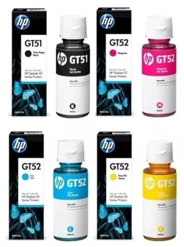 Kit 4 Garrafa Refil De Tinta H p GT51(GT53)/GT52 Gt 5810 5820 5822