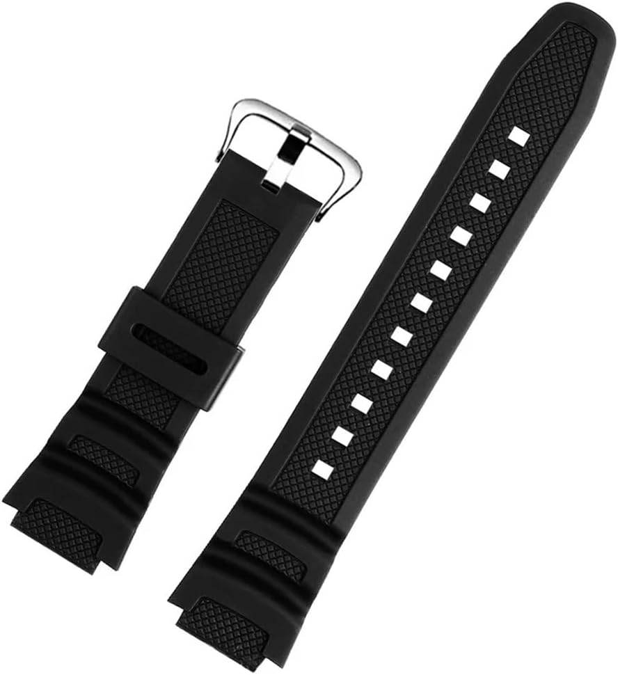 18mm Waterproof Silicone Bracelet Strap Fit For Casio Watch Sport Rubber Watchband W-218H-4B2/1A AE-1200 W-735H AQ-S810W SGW-300H