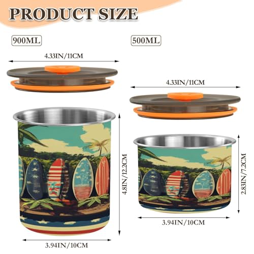 Contenedor de café hermético acero inoxidable 500 ml miniatura 2