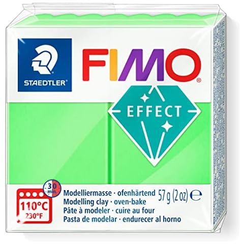 STAEDTLER FIMO 8010-501 ST Modelling Clay, Neon Green Cover