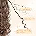 Yewell Goddess Box Braids Crochet Hair Boho 10 Inch Crochet Box -Braids With Curly Ends,9 Packs Bohomian Box Braid Crochet-Hair For Black Women Pre Looped Box Braiding (10Inch,30#)