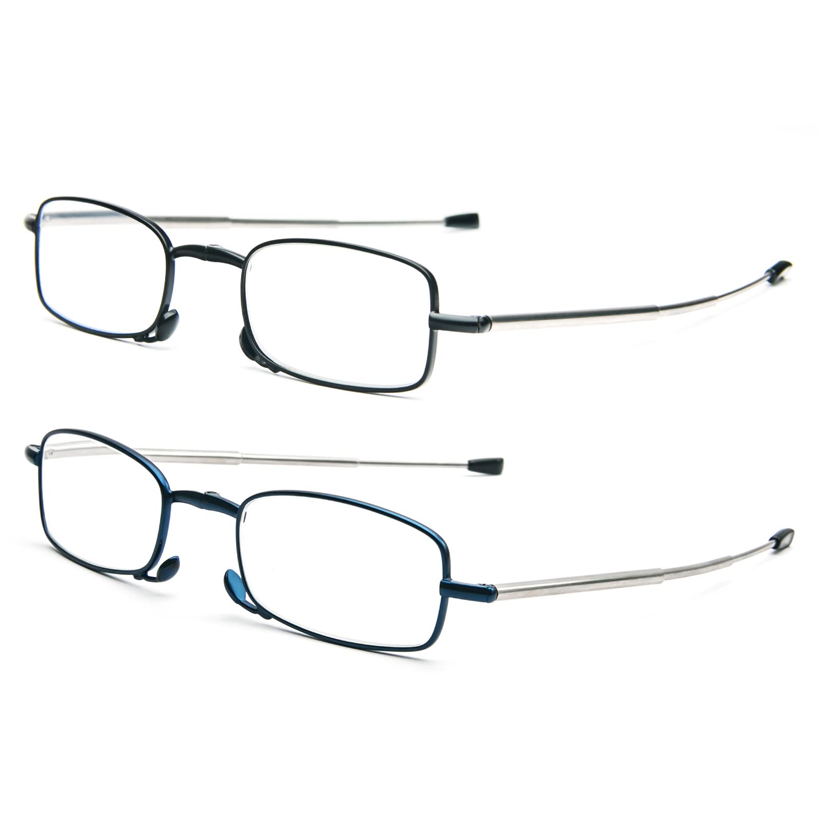 MMOWW 2 Pair Folding Reading Glasses With Flip Case - Image 2