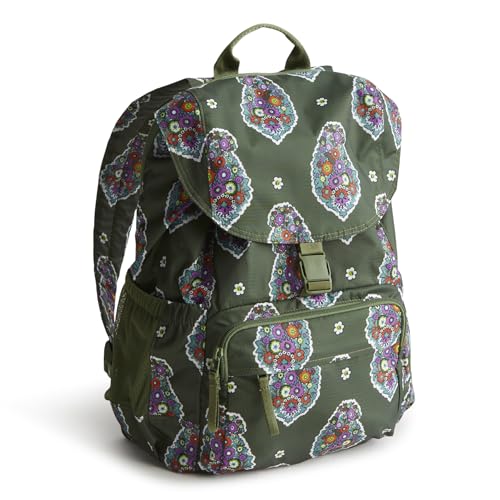 Image of Vera Bradley Women's Ripstop Berkhill Backpack, Kew Gardens Green, One Size