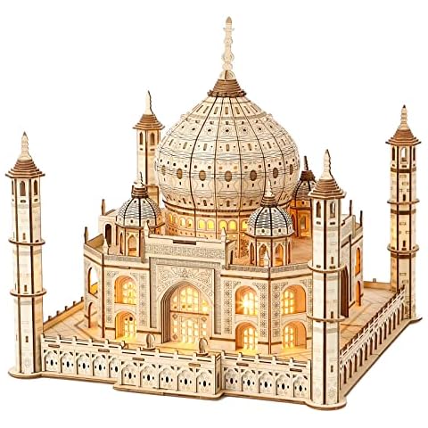 Hallisun 3D Wooden Puzzle Taj Mahal Model Kit Cover