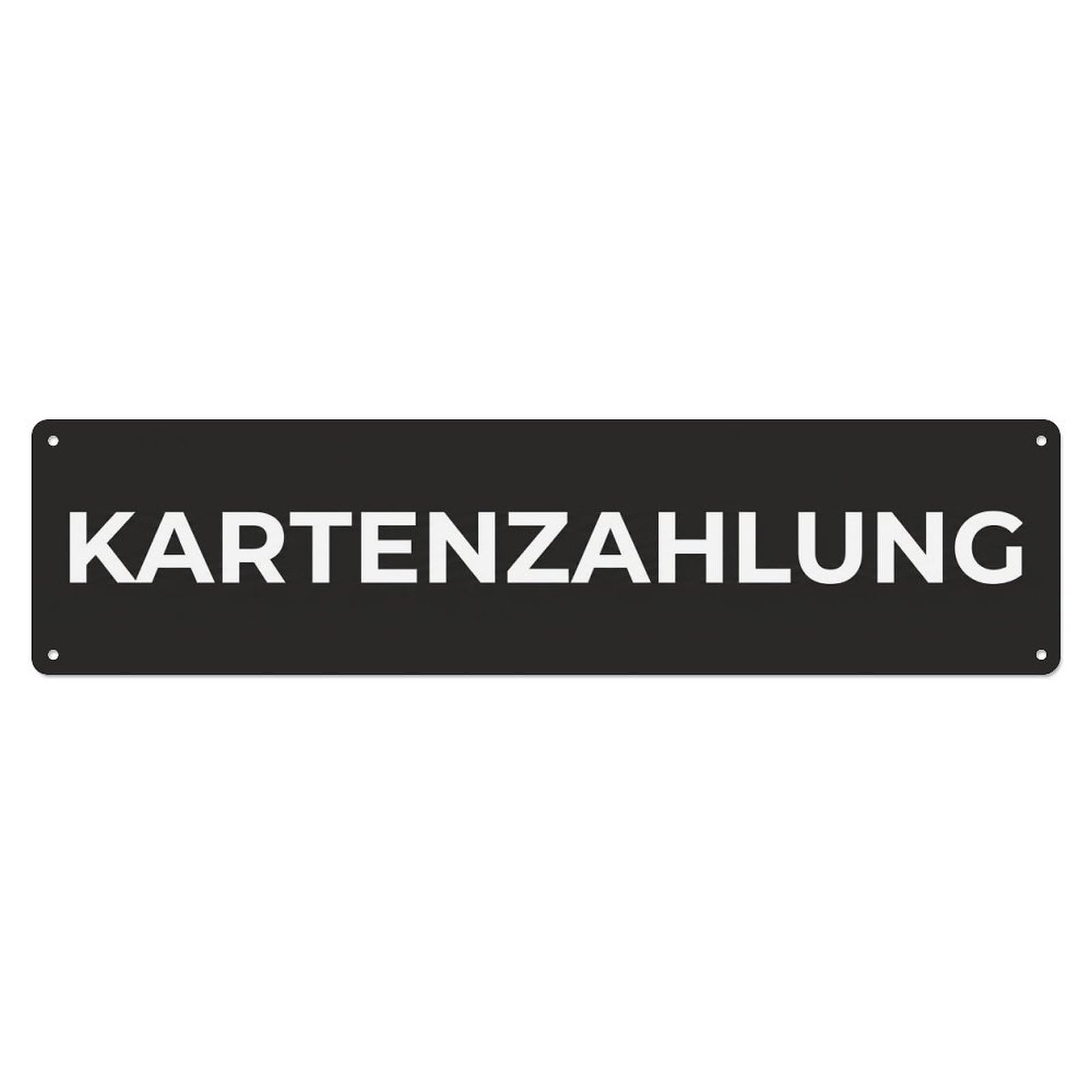Kartenzahlung Card Payment Accepted Metal Tin Sign