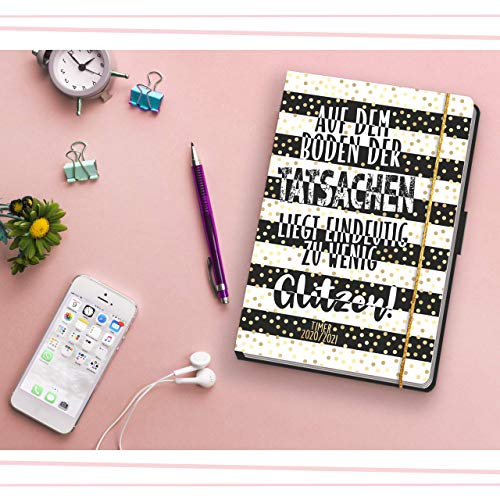 Trötsch Schülerkalender Glitzer 2020/2021: Schülerkalender Schulplaner Specials: Schulplaner Hausaufgabeheft Timer Terminkalender (Schülerkalender Specials)