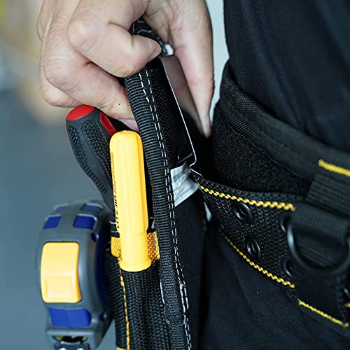 Melotough Min Construction Tool Pouch, Small Electrical Tool Holster/Utility Pocket Pouch #TOP6