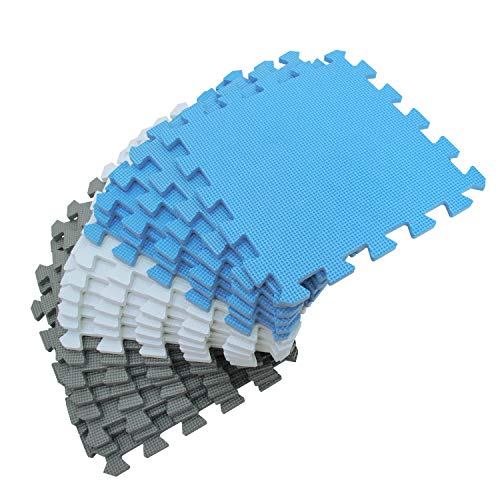 Image of Baby Mats Floor Mat Children's Mat Play Puzzle Mats Puzzle Mats Non-Toxic Play Mat Carpet White /Blue /Grey 101107112