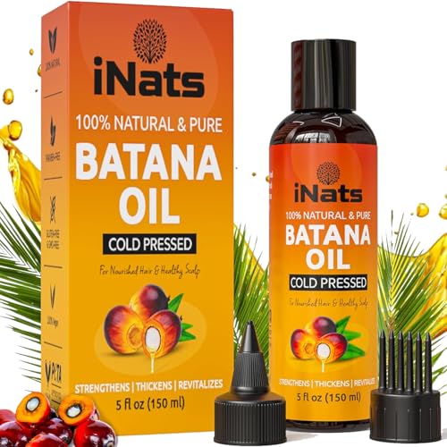 Premium Raw Batana Oil for Hair Growth (5 Fl Oz) - Dr. Sebi 100? Pure & Batana Hair Growth Oil from Honduras - Organic & Natural - Deeply Nourishing Scalp for Thicker & Stronger Hair for Women & Men