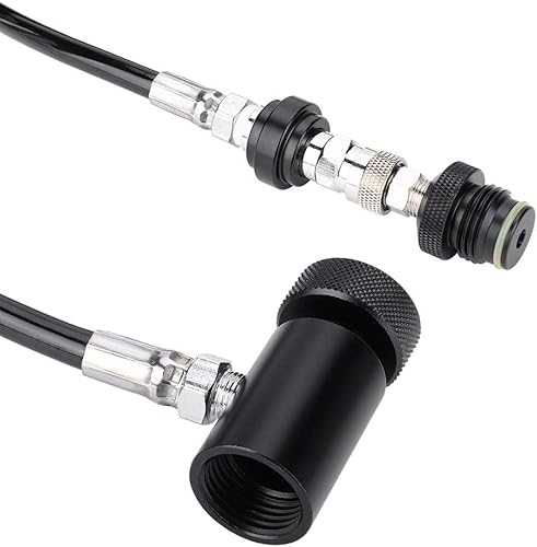 Miniatura 5 de Tbest Linea Remota Paintball Desconexión rápida,Bobina de paintball, marcador de paintball remoto bobina cilindro conexión válvula manguera